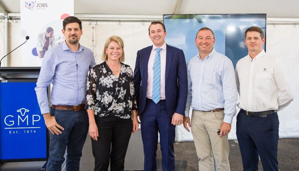 Pictured from left, during the project launch were David Burton Bradley, Ms Hodgkinson, GMP chief executive Will Barton, and Tom Wiley and Ken Coppard from Wiley