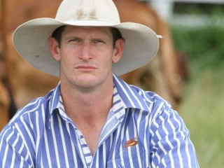 Ashley Kirk, Rockley Red Brahman Stud, Bahool. Picture: Kent Ward