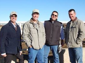 Dave Daunton, John O'Kane, Matt Bekker and Darren Childs in the US this week. 