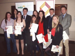 The top ten students (pictured l to r) were Melissa Adams, Tocal Ag College; Amy Suckling, Murdoch Uni; Naomi Hobson, Charles Sturt Uni; Alister Knight, Melbourne Uni; Claire Payne, Murdoch Uni; Mel Podgson, University of Western Sydney; Engela Gildenhuys, Murdoch Uni; Glenn Bulloch, University of New England; and Lucinda Sheppard, both University of Sydney. 
