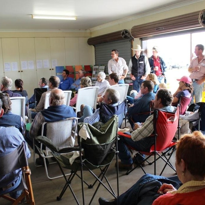 Part of the audience attending the KIT field day at Wirranda