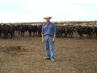 Arnel Corpuz at the Conaghan family's Barmount Feedlot in Central Queensland.