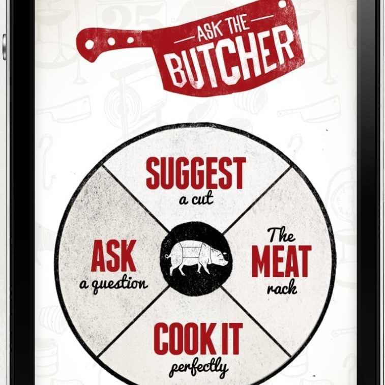 Download our app! Our new app is - The Butcher's Block