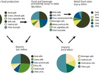 The value chain for food in Australia, 2010-2011. Click on image at bottom of article to view in larger format.