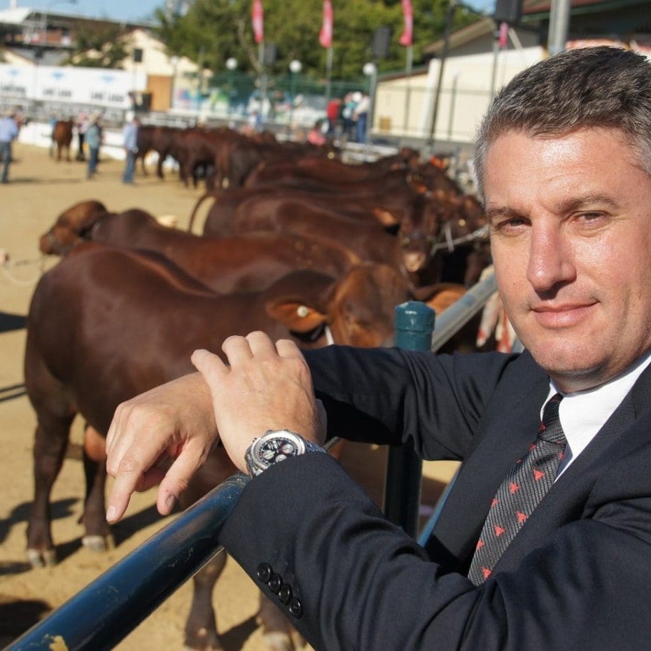 JBS chief executive Brent Eastwood took in the Brisbane Ekka's beef judging late last week 