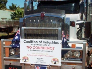 The convoy of no confidence has now grown from one convoy to 11 that will converge on Canberra from all mainland states of Australia on August 22.. Picture courtesy www.justgroundsonline.com