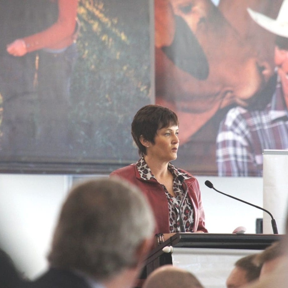 Coles' Jackie Healing addresses last week's Rural Press Club Brisbane Ekka event  