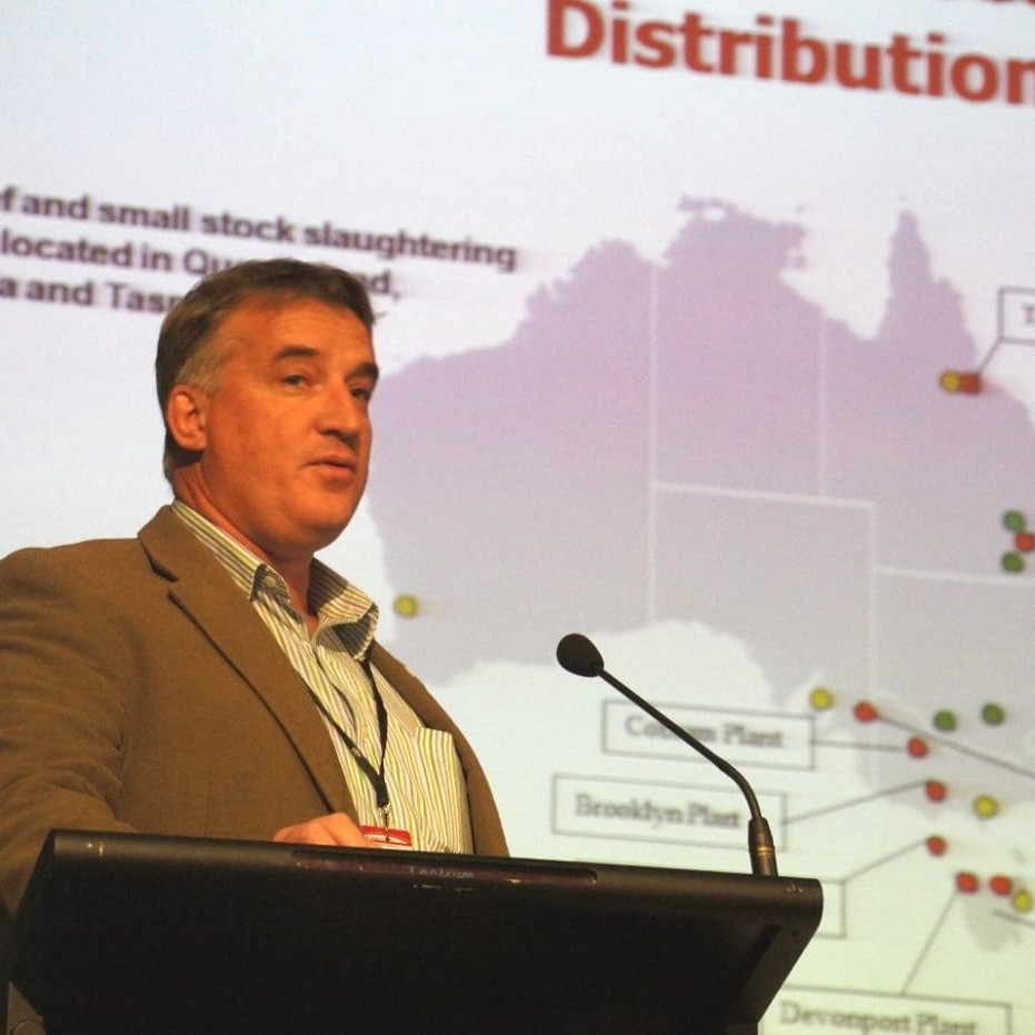 Duane Woodham speaking at Tuesday's Angus Australia national conference