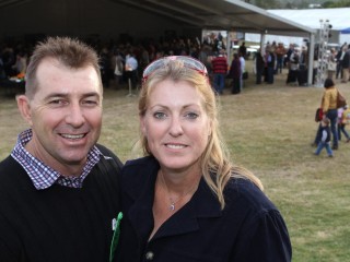 Glenn and Natalie Williams at the Eidsvold Meat Profit Day last week.