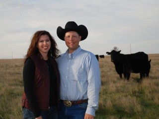 Troy and Stacy Hadrick at home in South Dakota.