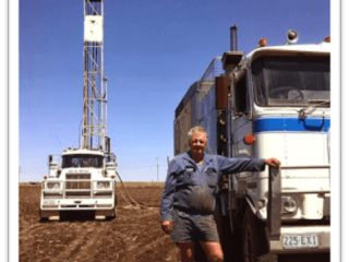 Ian Hansen has been a water driller in southern Queensland for the past 35 years.
