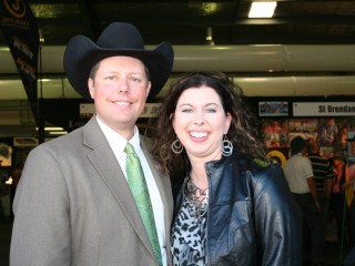 Troy and Stacey Hadrick at Beef 2012 last week.