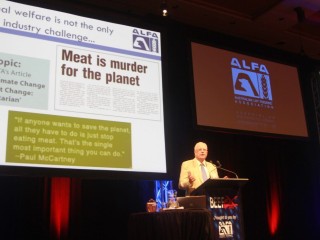 Malcolm Foster discusses ALFA's response to the rising tide of negative media commentary about livestock production at last week's BeefEx conference. 