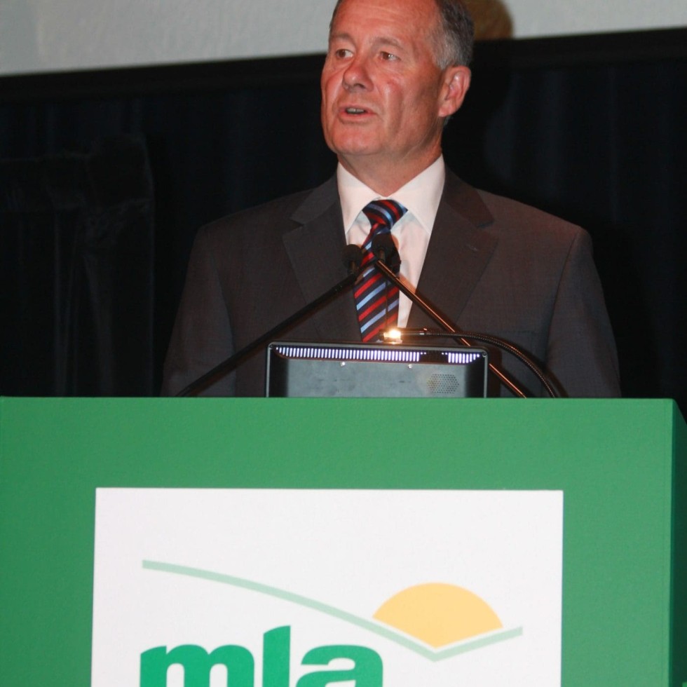 MLA chairman Rob Anderson addresses yesterday's AGM