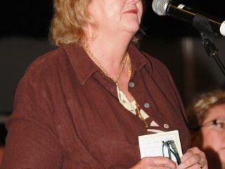 Central Queensland cattle producer Joanne Rea at last Thursday's MLA annual general meeting in Longreach.