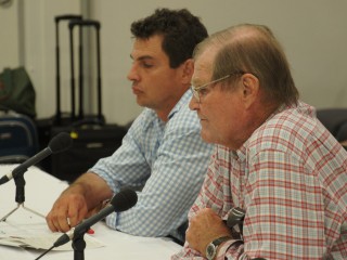 John and Patrick Underwood during their testimony to the Senate hearing 