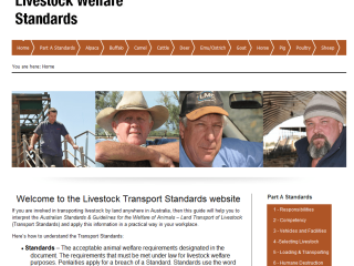 The Livestock Welfare Standards home page