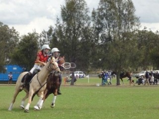 Member of the Northern Territory under 16â??s Sarah Bowler of Humpty Doo in action.