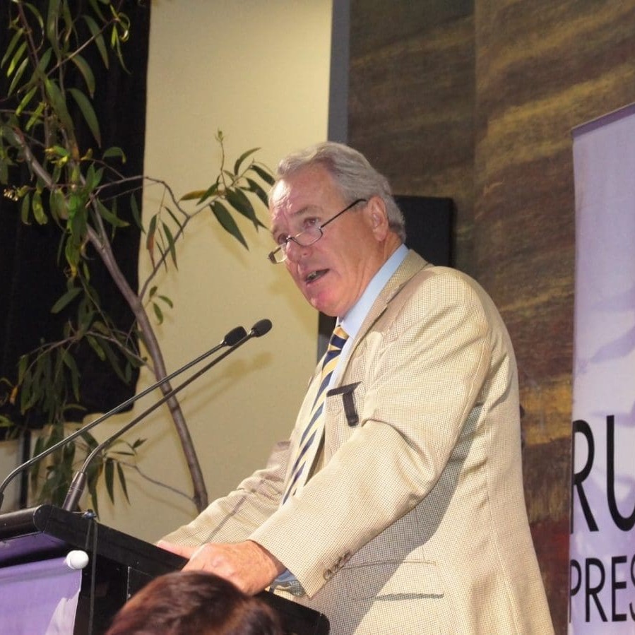 Richard Rains addresses the 400-strong Brisbane Show Rural Press Club breakfast