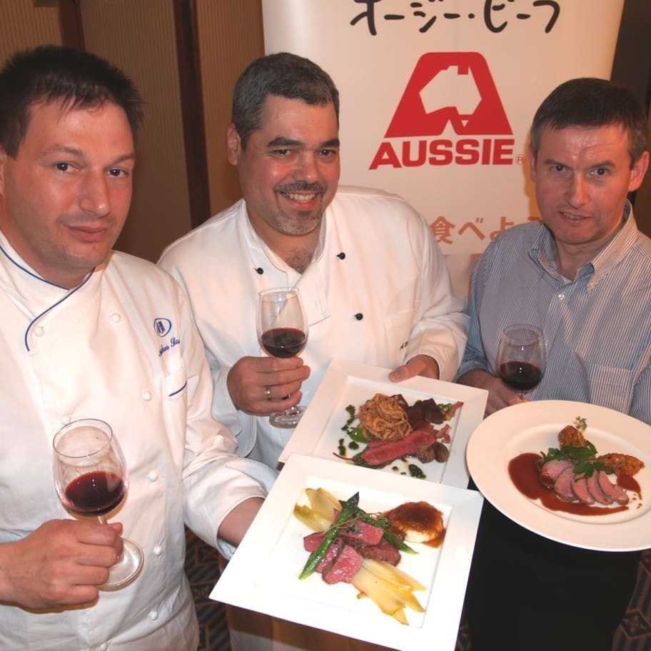 Hilton hotel Asia region chefs and managers pictured during a sous vide seminar in Japan supported by MLA