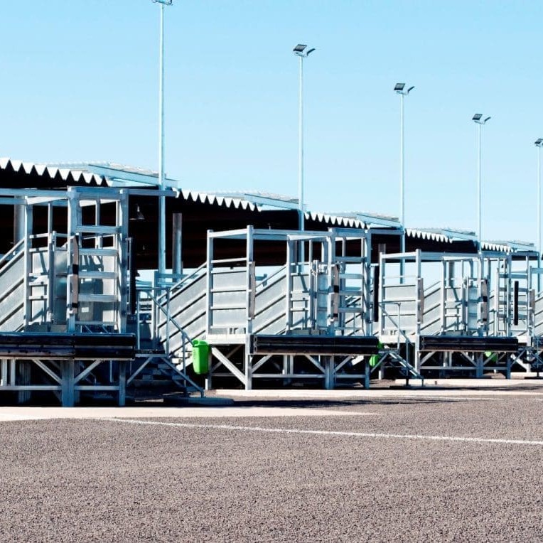 Five cattle and six sheep ramps mean there is no waiting to unload at the new Tamworth TRLX being opened tomorrow.The gravelled truck pad is well lit with floodlights, making night time operations easier and safer