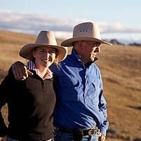 Lock Rogers at home with daughter Jess at Wattletop, near Guyra