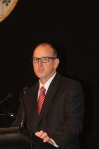 Agriculture minister Joe Ludwig addresses the 2013 NTCA conference in Alice Springs.