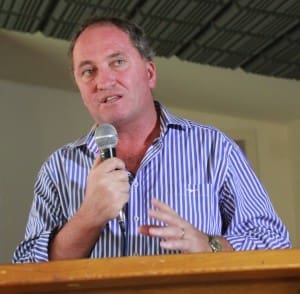 Federal agriculture minister Barnaby Joyce.