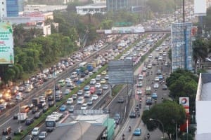 Traffic in Jakarta.