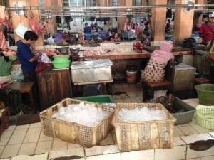 A traditional wet markets in Bandung. Picture: Elliott O'Farrell.