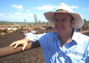 Jason Shearer-Smith in the pens at Smithfield