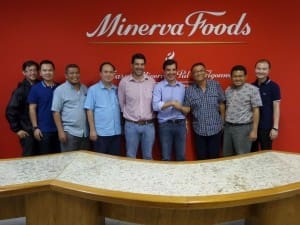 Indonesian lot feeders meet the Vice President of Minerva Foods in Brazil, Frederico Alcantara De Queiroz.  