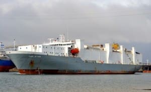 The Ocean Ute in its former incarnation as the Pearl of Para. Picture: www.shipspotting.com.au
