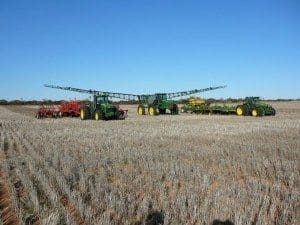 Bulla Burra's seeding machnery in 2009. Picture: Bulla Burra.