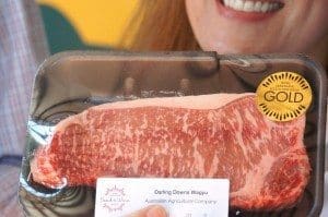 A display sample from AA Co's winning Darling Downs Wagyu entry.