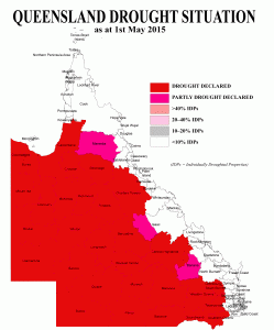 Qld drought map may 1 2015