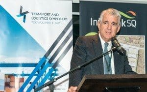 Former deputy PM and primary industries minister John Anderson addressing a transport symposium in Toowoomba in August. Picture: Lucy RC Photography.