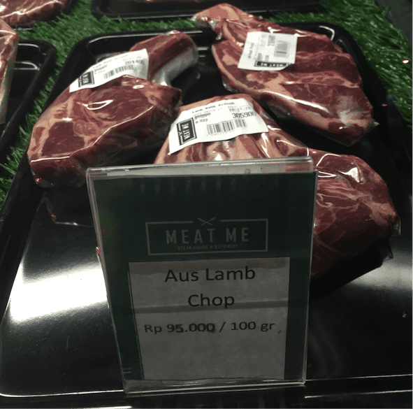 I love lamb chops but not enough to pay $95 per kg.