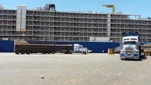 A Wellard ship loading in Fremantle.