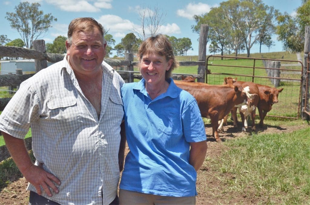 Graham and Kay Kahler at their Geham property.