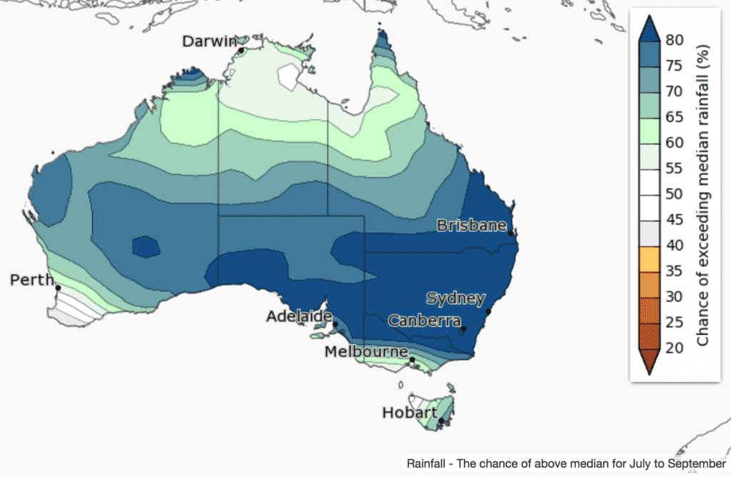 Seasonal climate outlook JulySep 2016 Beef Central