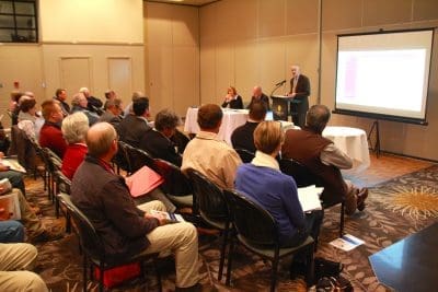 Producers and industry stakeholders provide feedback to a forum held in Toowoomba as part of the ACCC's cattle and beef market study last year. 