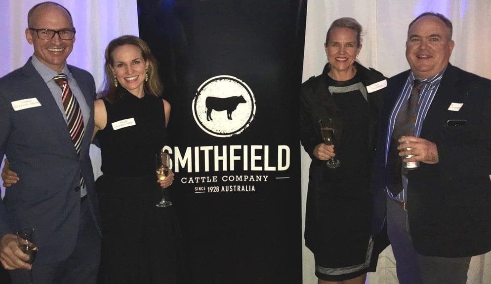 Toasting the occasion on Saturday night were Andrew and Margot Shearer-Smith, Barb Madden and Jason Shearer-Smith.