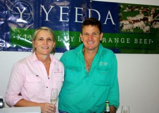 Jack and Vicki Burton from Yeeda Station. Image: Ringers from the Top End.