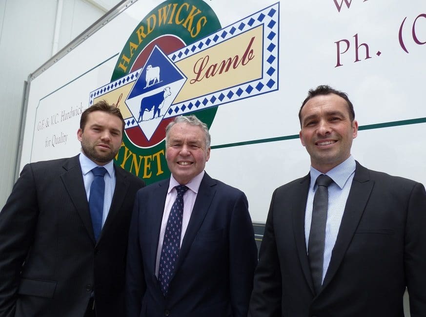 James, Gary and Luke Hardwick at today's expansion opening 