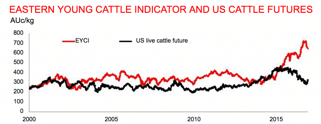 Cattle Futures Price Chart