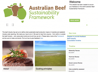 beef-sustainability-website-screenshot