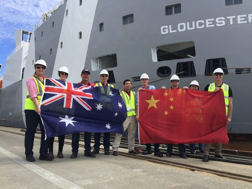 Australia China Shipment