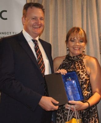 Notching-up 25 years service with CPC was Jacqui Cannon, chief development officer, with Troy Setter.