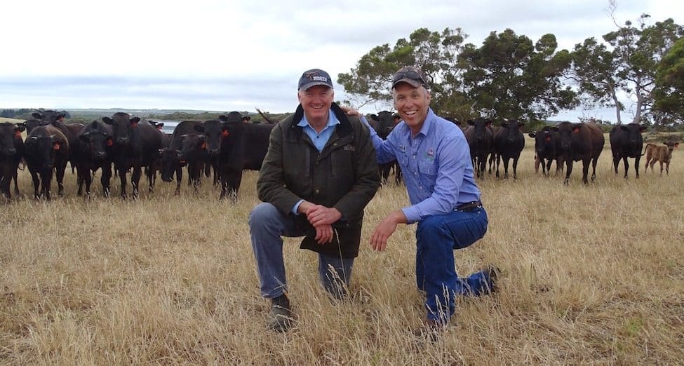 Enoch Bergman, right, and Peter Gilmour.